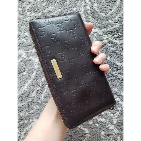 Gucci Guccissima Leather Zip Around Wallet - Picture 2 of 8